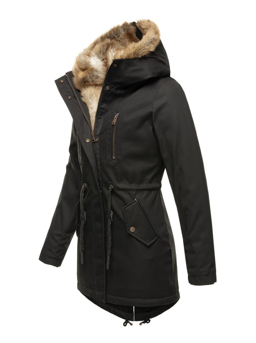 Navahoo Damen Winterjacke Diamond – Warm, Edel & Mit Teddyfell - Image 2