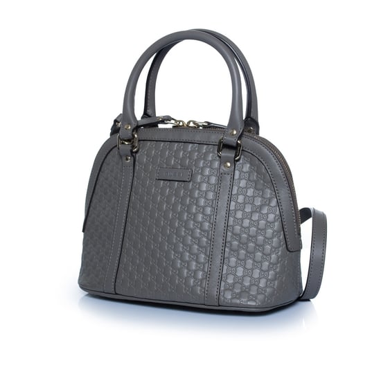 Gucci, Microguccissima Kuppeltasche in Grau - Image 1