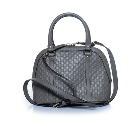Gucci, Microguccissima Kuppeltasche in Grau - Image 3
