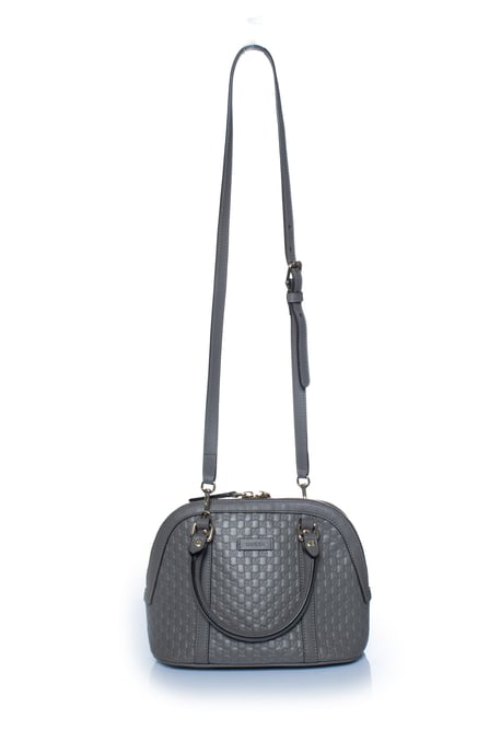 Gucci, Microguccissima Kuppeltasche in Grau - Image 4