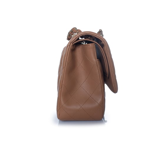 Chanel, Jumbo gesteppte Handtasche aus Leder in Karamell - Image 5