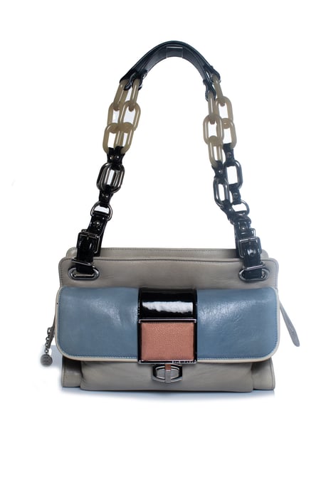 Balenciaga, Rochenleder Cherche Ketten-Schultertasche - Image 1