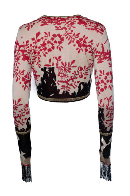 Chanel, Seide- und Kaschmirmantel mit Blumenmuster - Image 3