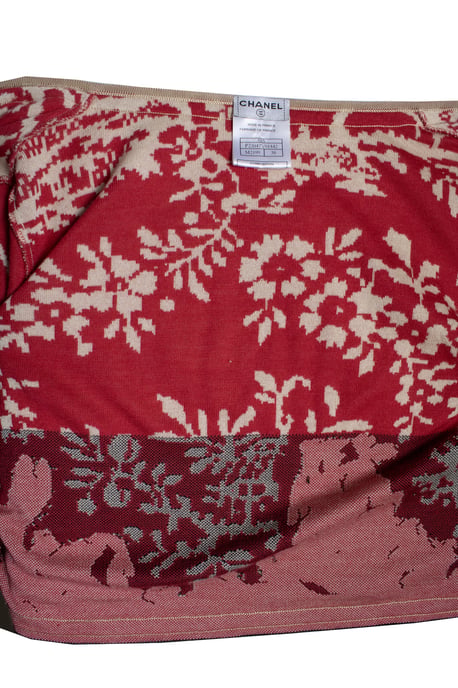 Chanel, Seide- und Kaschmirmantel mit Blumenmuster - Image 5