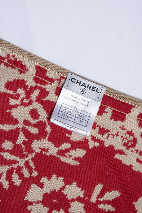 Chanel, Seide- und Kaschmirmantel mit Blumenmuster - Image 6