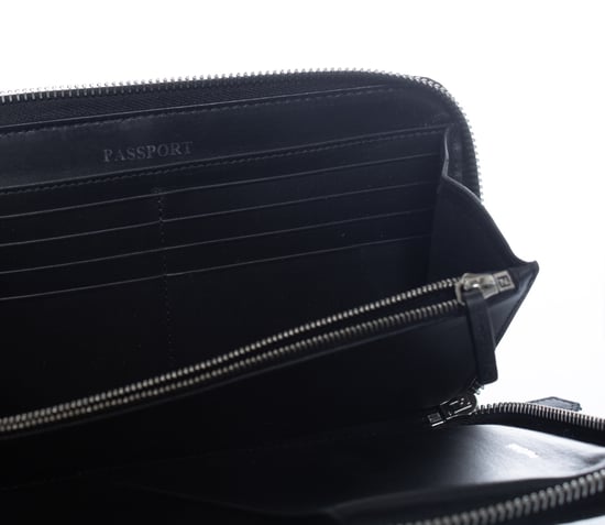 Fendi, FF-Druck Leder Continental Reißverschluss Clutch - Image 5
