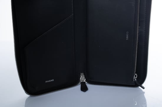 Fendi, FF-Druck Leder Continental Reißverschluss Clutch - Image 6