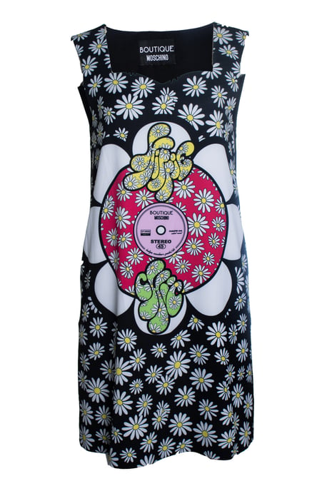 Boutique Moschino, schwarzes ärmelloses Kleid - Image 1