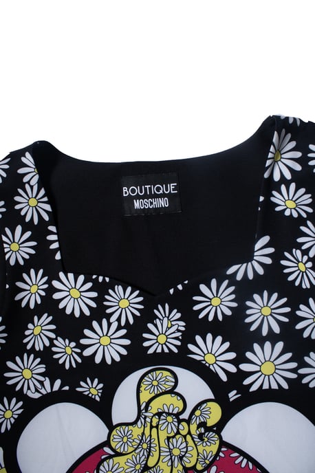 Boutique Moschino, schwarzes ärmelloses Kleid - Image 5