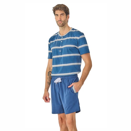 Herren Sommer Kurzarm Pyjama JJB21 - Image 2