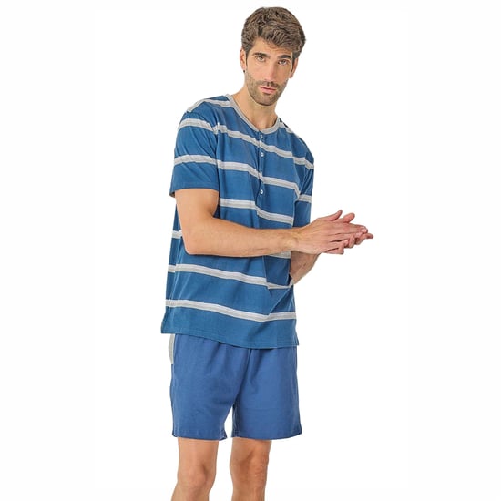 Herren Sommer Kurzarm Pyjama JJB21 - Image 5
