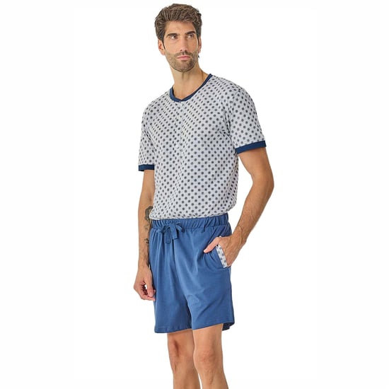 Herren Sommer Kurzarm Schlafanzug JJB21 - Image 4