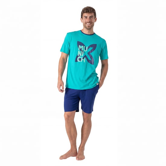 Herren Sommer Kurz-Pyjama MU9 - Image 1