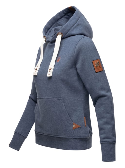 Navahoo Damen Hoodie Damlaa – Warmer Kapuzenpullover mit Hohem Kragen - Image 2