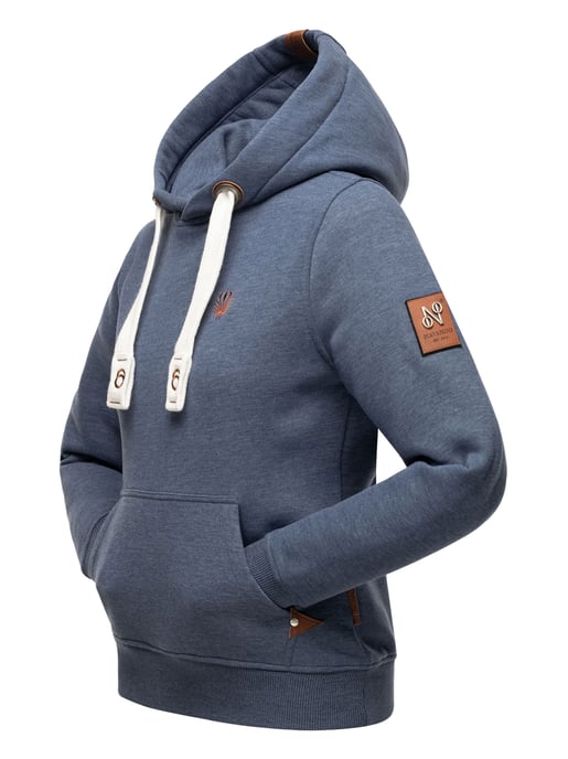 Navahoo Damen Hoodie Damlaa – Warmer Kapuzenpullover mit Hohem Kragen - Image 4