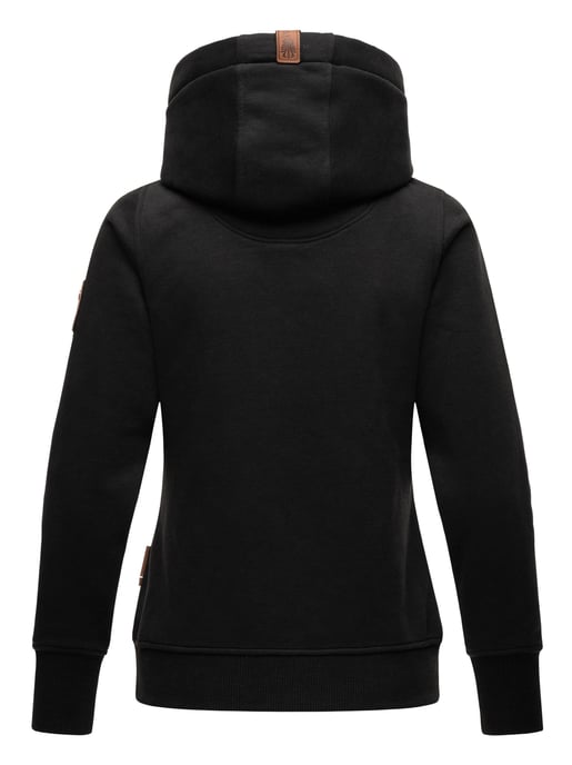 Navahoo Damen Hoodie Namikaa – Kuscheliger Kapuzenpullover mit Hochkragen & Kunstleder-Details - Image 3