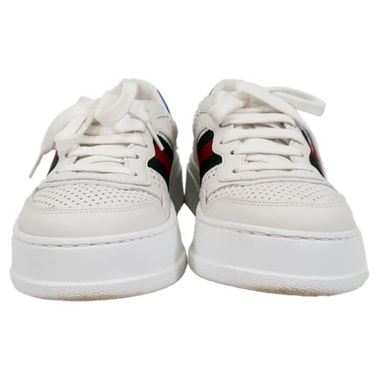 Gucci Chunky B Sneakers aus weißem Leder - Image 2