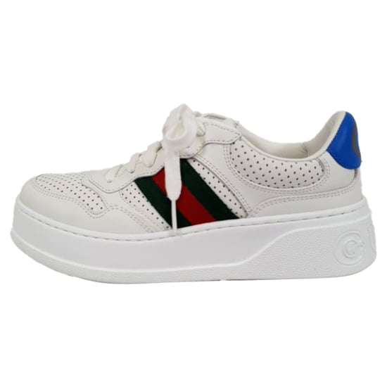 Gucci Chunky B Sneakers aus weißem Leder - Image 4