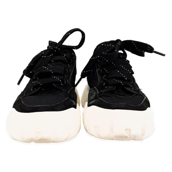 Alexander McQueen Court Chunky Sneaker aus schwarzem Wildleder - Image 2