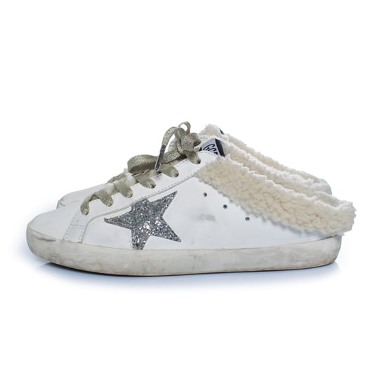 Golden Goose, Shearling Superstar Slip-On Sneakers - Image 2