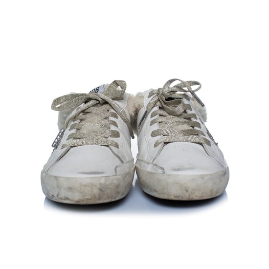 Golden Goose, Shearling Superstar Slip-On Sneakers - Image 3