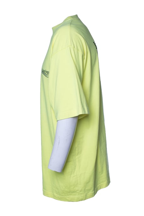 Balenciaga, gelbes T-Shirt mit Logo - Image 2