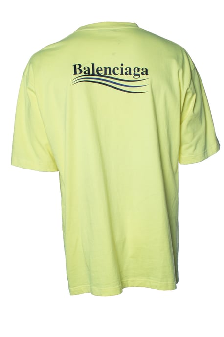 Balenciaga, gelbes T-Shirt mit Logo - Image 3