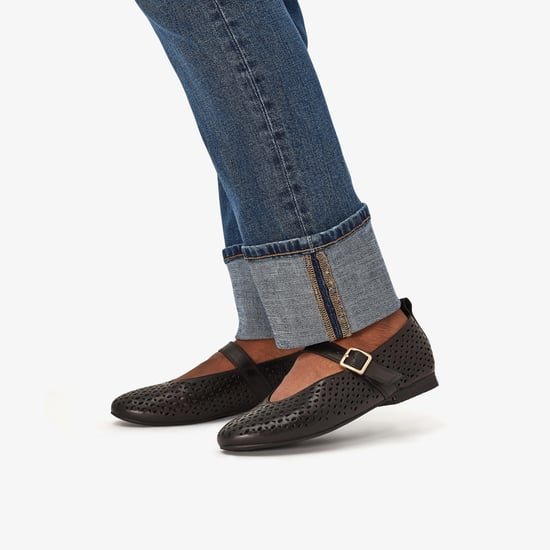 Fawna Jane Black Leather Schuhe - Image 2