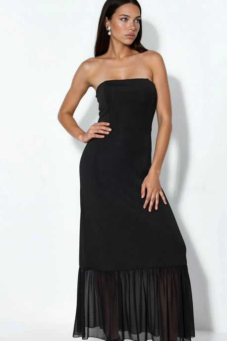 Trägerloses Midi-Kleid - Image 4