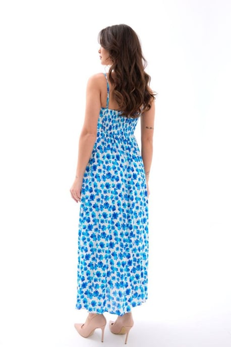 Gemustertes Midikleid mit Bindeband - Image 3