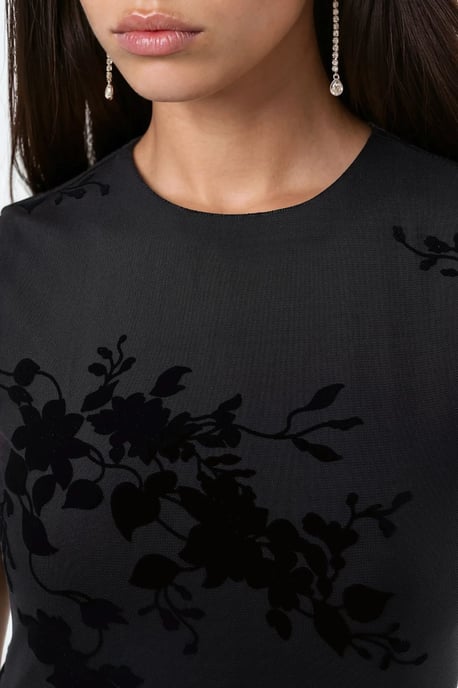 Blumen-Flush-Print-Tüll-Maxikleid - Image 6