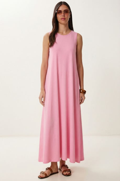 A-Linien-Midikleid mit Tasche - Image 2