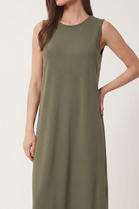 A-Linien-Midikleid mit Tasche - Image 4