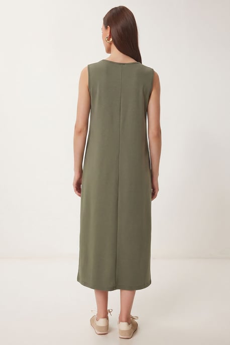 A-Linien-Midikleid mit Tasche - Image 5