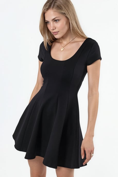 Mini Skaterkleid mit U-Ausschnitt - Image 2