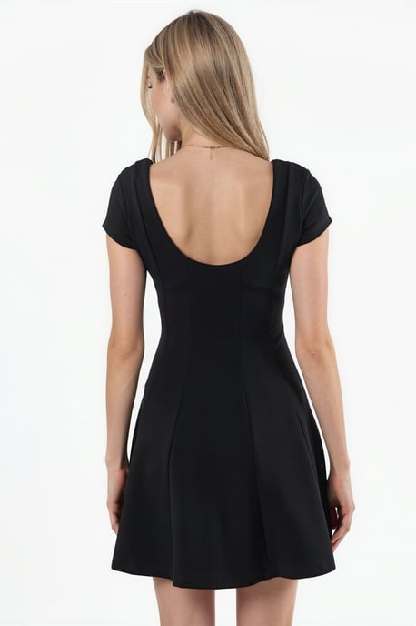 Mini Skaterkleid mit U-Ausschnitt - Image 4