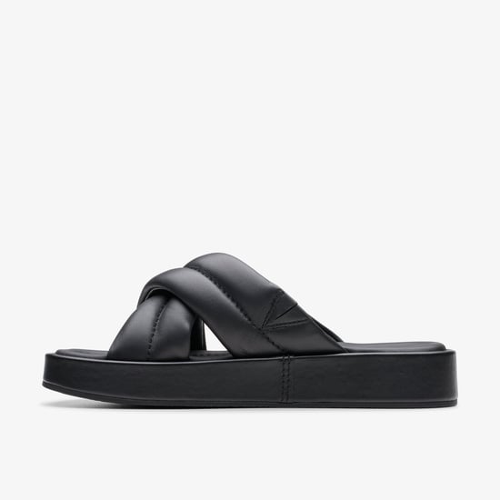 Alda Glide Black Leather Sandalen - Image 2