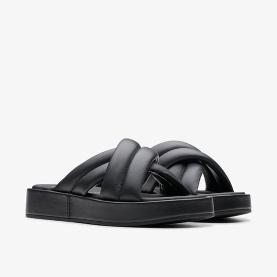 Alda Glide Black Leather Sandalen - Image 4