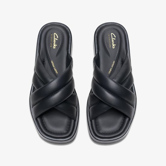 Alda Glide Black Leather Sandalen - Image 6