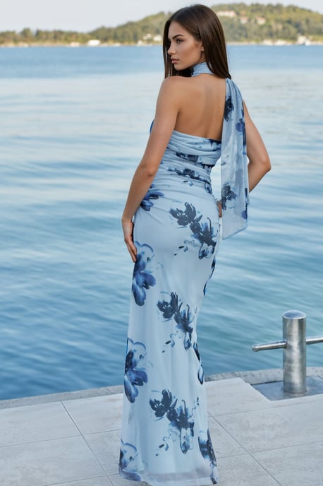 Trägerloses bedrucktes Bodycon-Maxikleid - Image 3