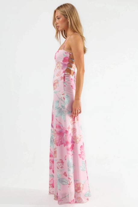 Blumen-Halterhals-Maxikleid - Image 2