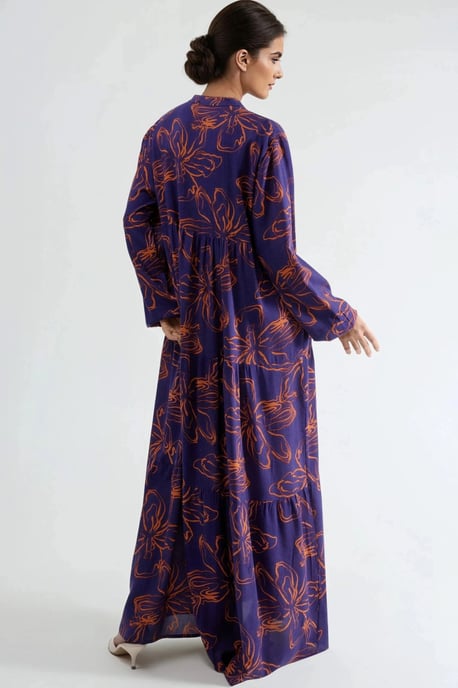 Bequemes Gemustertes Maxikleid - Image 3