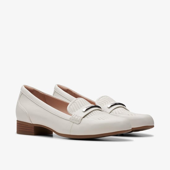 Juliet Aster Off White Leather Schuhe - Image 4