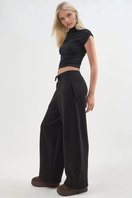 Damen Lange Fleece-Hosenträgerhosen - Image 2