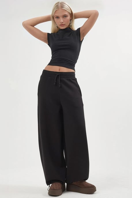 Damen Lange Fleece-Hosenträgerhosen - Image 4