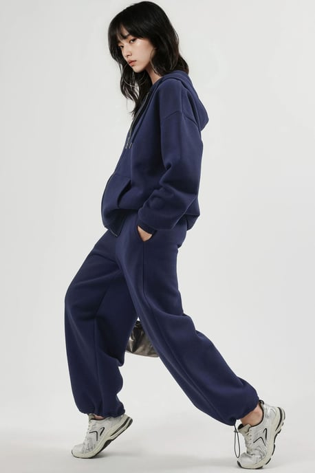 Damen Lange Fleece-Hosenträgerhosen - Image 6