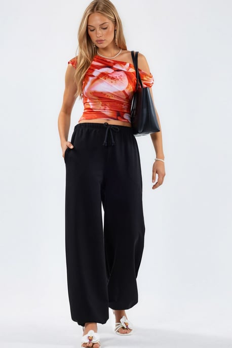Damen Sweatpants aus Baumwollmischung mit geradem Bein - Image 1