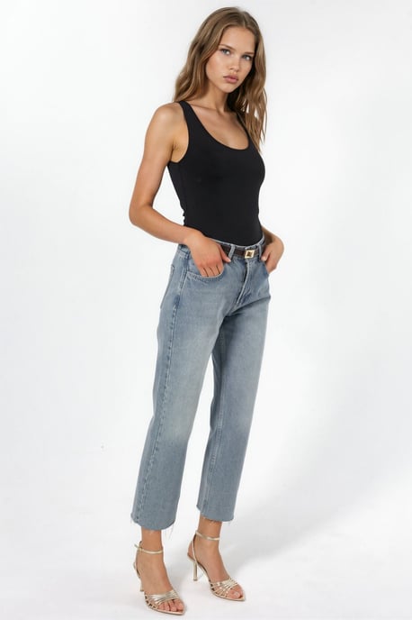 U-Kragen Strick-Cami-Top - Image 2