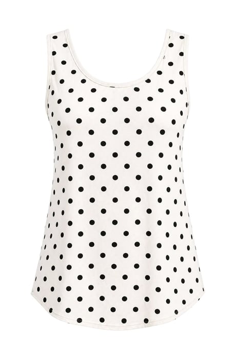 Lässiges U-Ausschnitt Baumwollmix Tanktop - Image 1