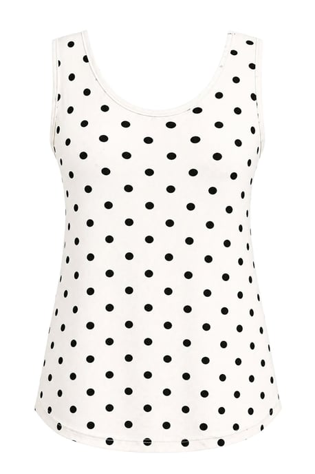 Lässiges U-Ausschnitt Baumwollmix Tanktop - Image 3